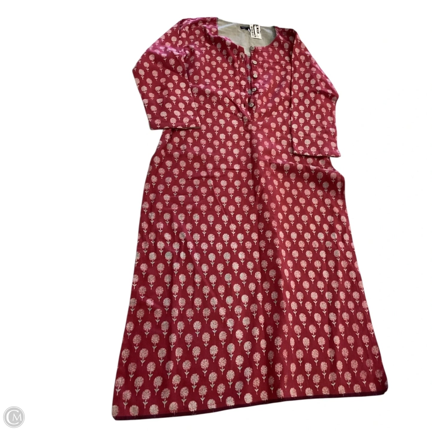 Tunic Long Sleeve By Cmc In Maroon, Size: M