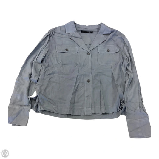 Top Long Sleeve By Max Jeans In Grey, Size: S