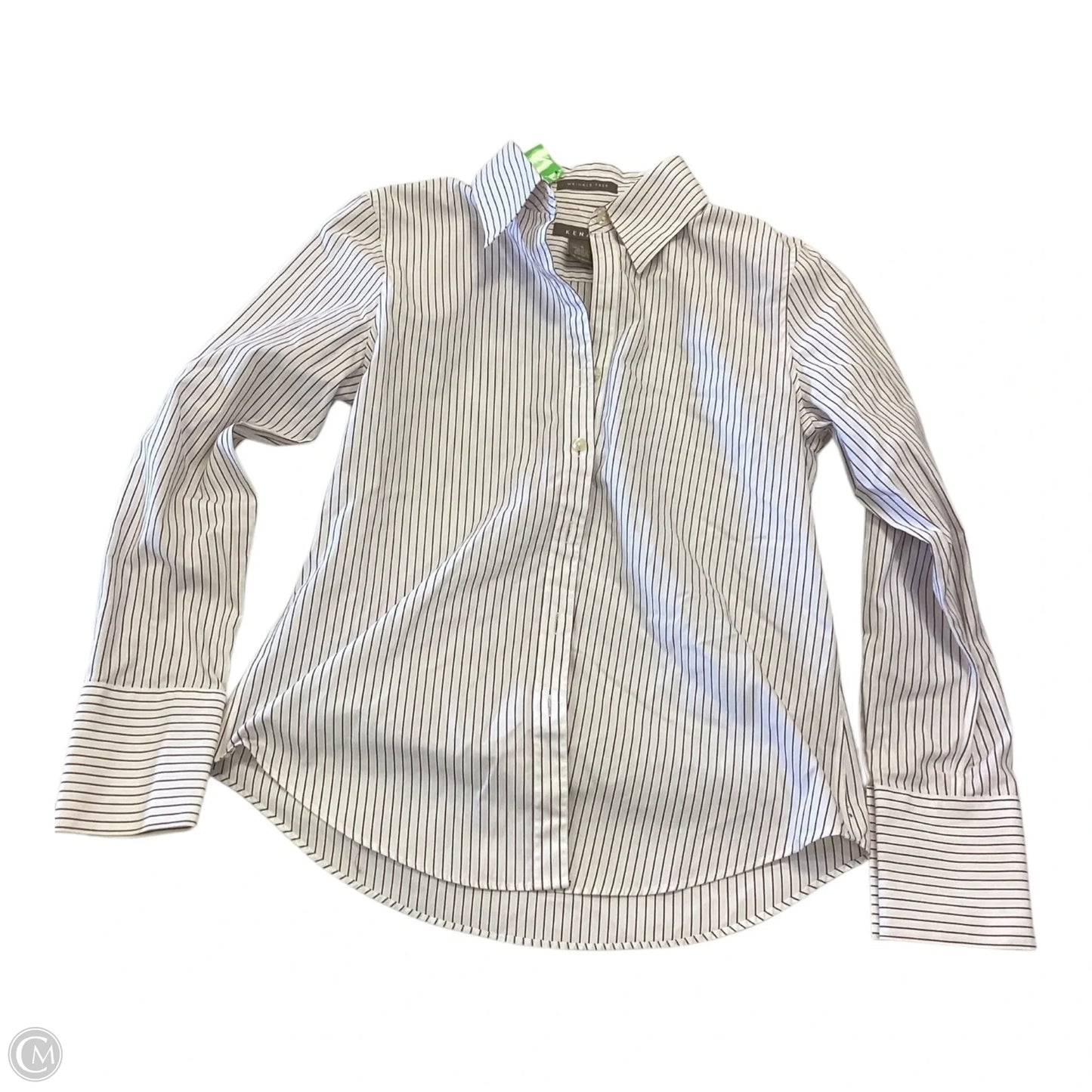 Top Long Sleeve By Kenar In Striped Pattern, Size: S