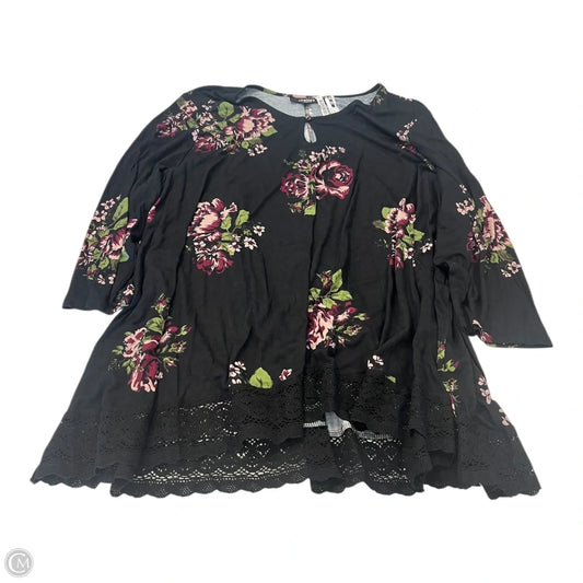 Top Long Sleeve By Chelsea Studio In Floral Print, Size: 3x