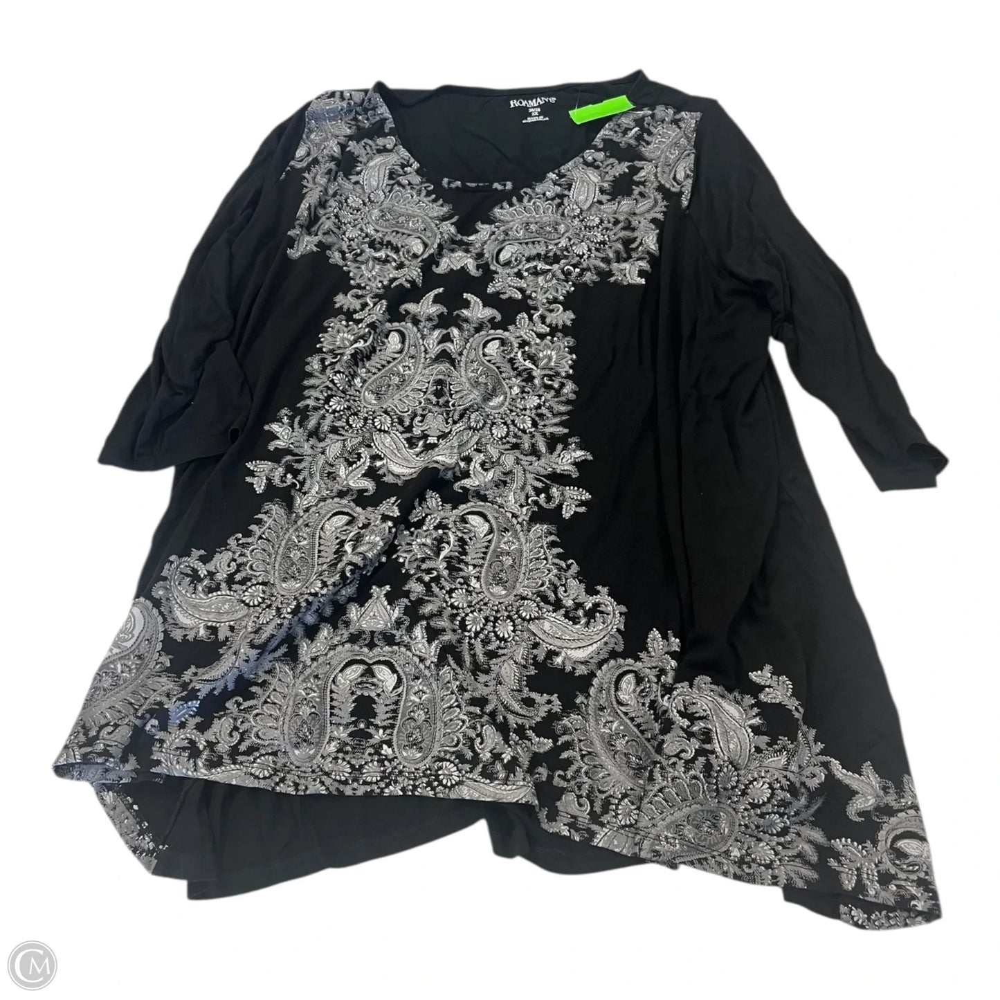 Top Long Sleeve By Romans In Blue, Size: 2x