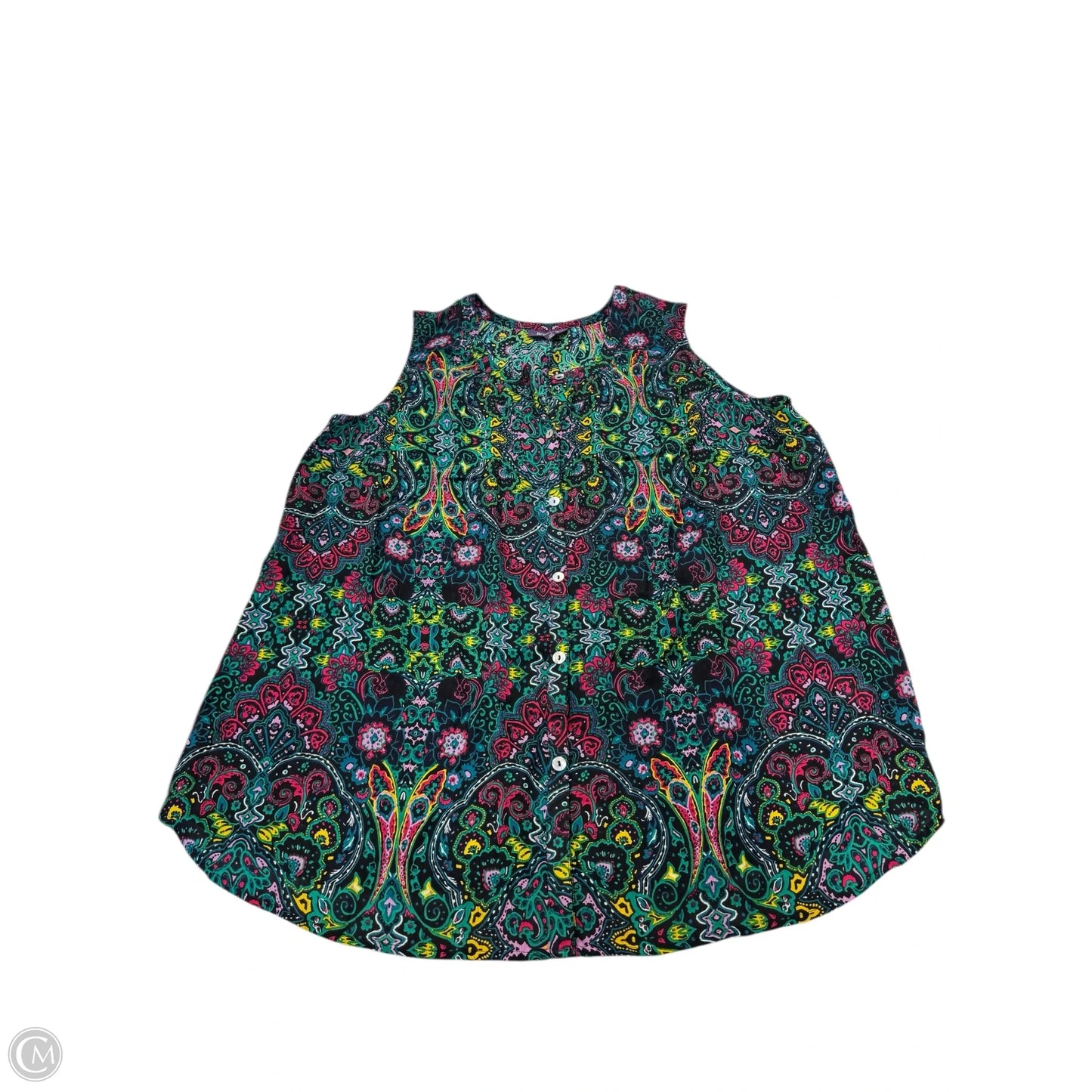 Top Sleeveless By Romans In Green, Size: 26