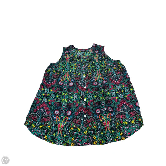 Top Sleeveless By Romans In Green, Size: 26