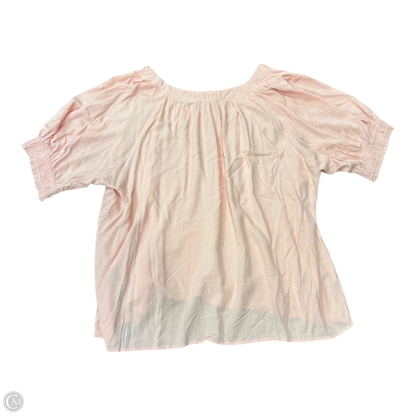 Top 3/4 Sleeve By Cmc In Pink, Size: 5x