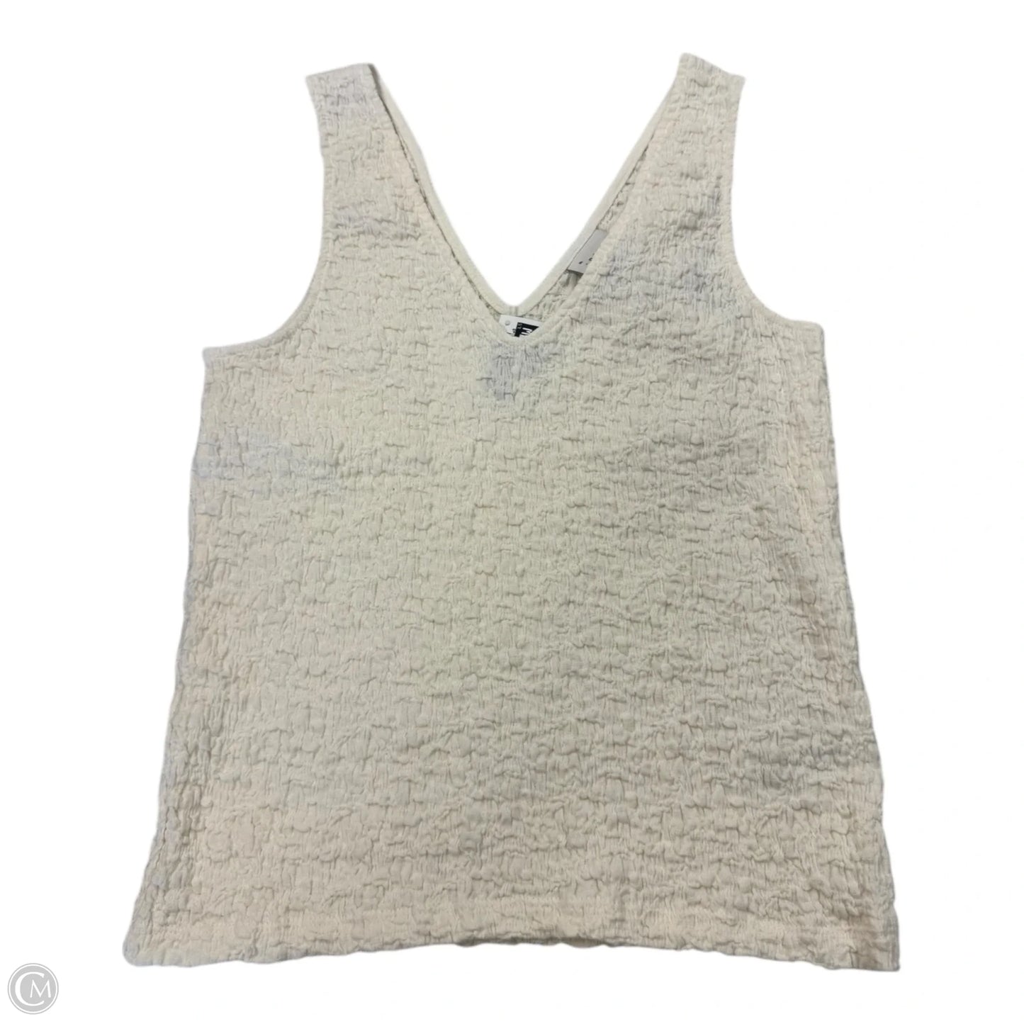 Top Sleeveless By A New Day In Cream, Size: M