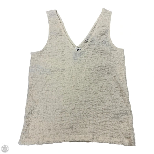 Top Sleeveless By A New Day In Cream, Size: M