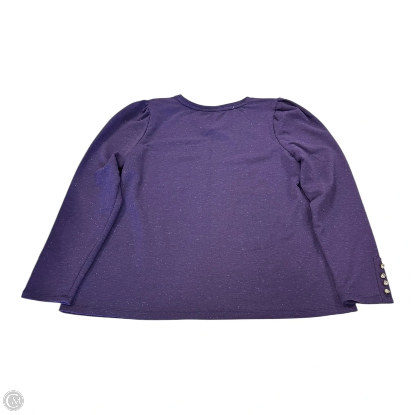 Top Long Sleeve By Liz Claiborne In Purple, Size: M