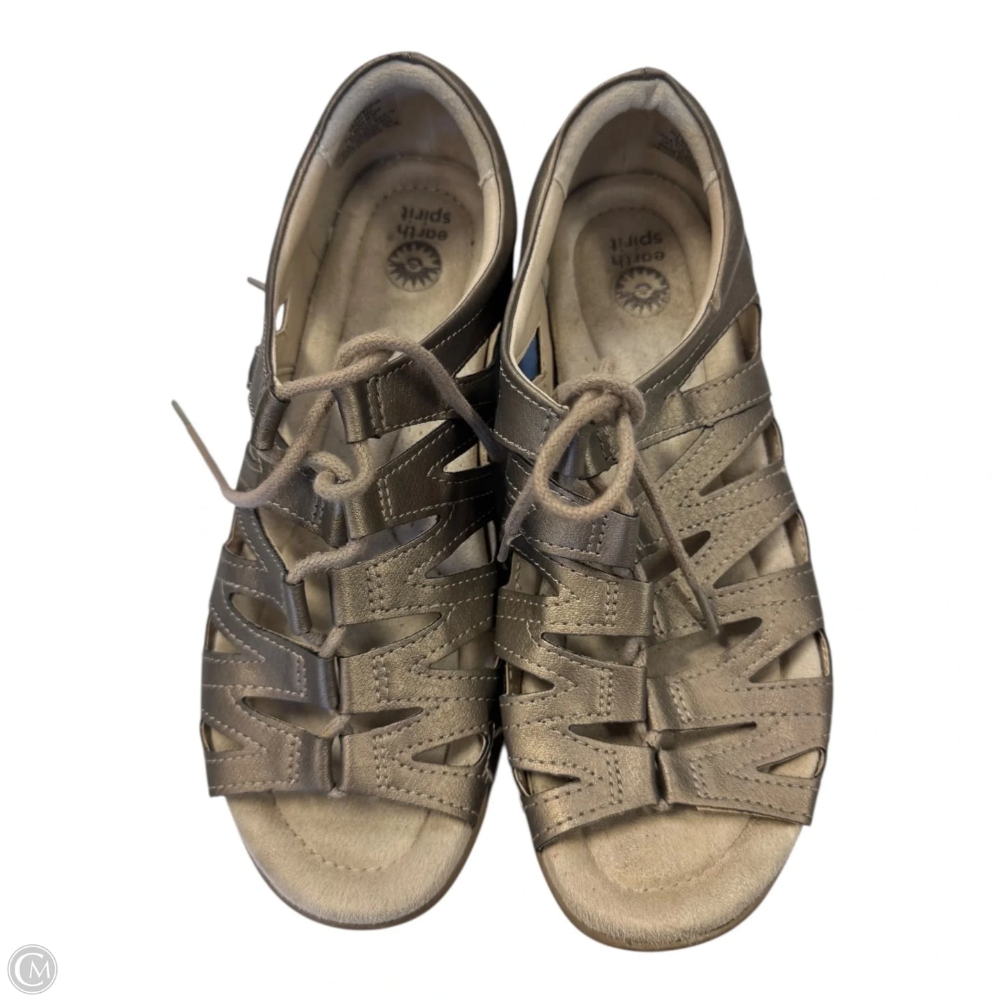 Shoes Flats By Cmc In Bronze, Size: 8