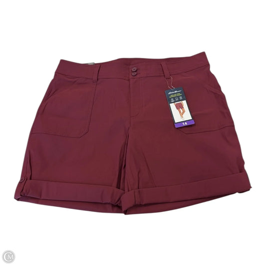 Shorts By Eddie Bauer In Maroon, Size: 14