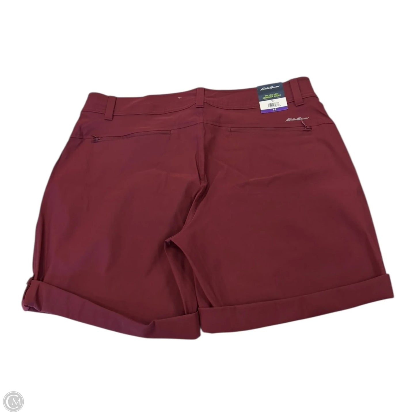 Shorts By Eddie Bauer In Maroon, Size: 14