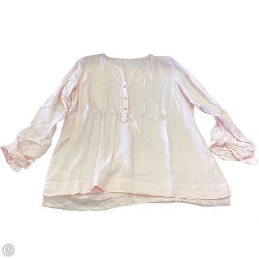 Top Long Sleeve By J. Jill In Pink, Size: M