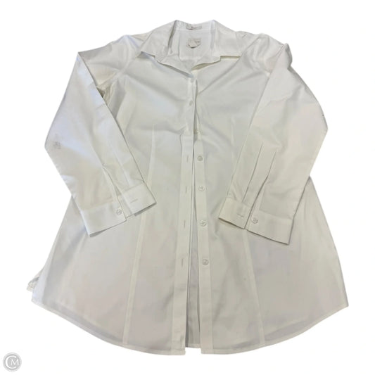 Top Long Sleeve By Chicos In White, Size: 0