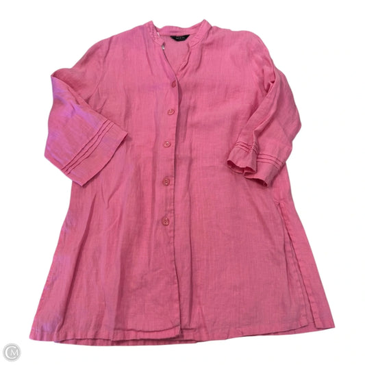 Tunic 3/4 Sleeve By Cmc In Pink, Size: L