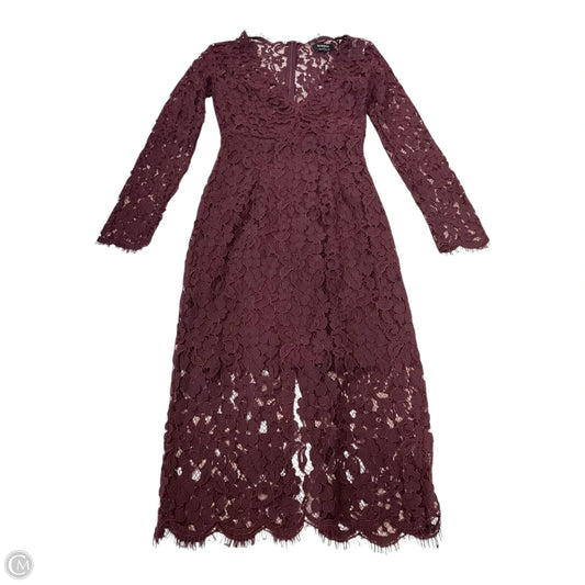 Dress Casual Short By Bardot In Maroon, Size: Xs