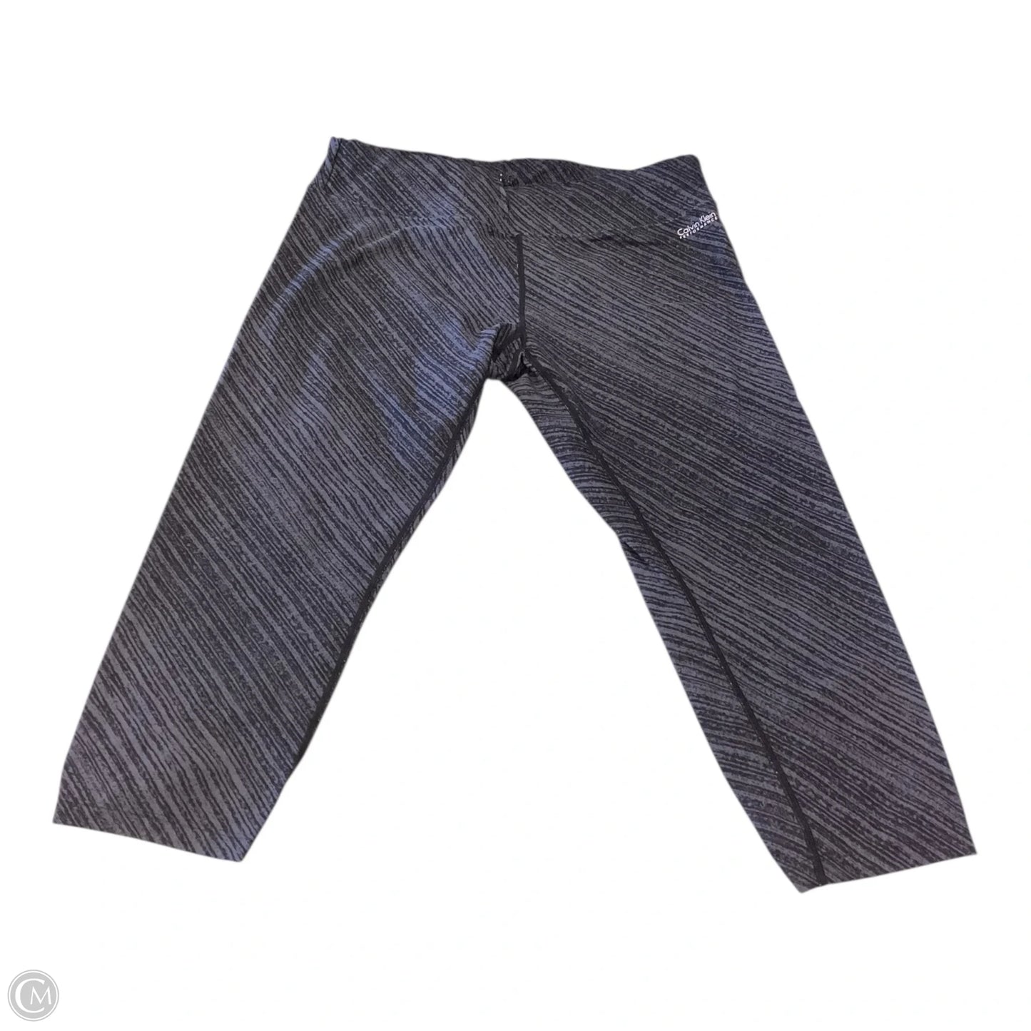 Pants Leggings By Calvin Klein In Grey, Size: L