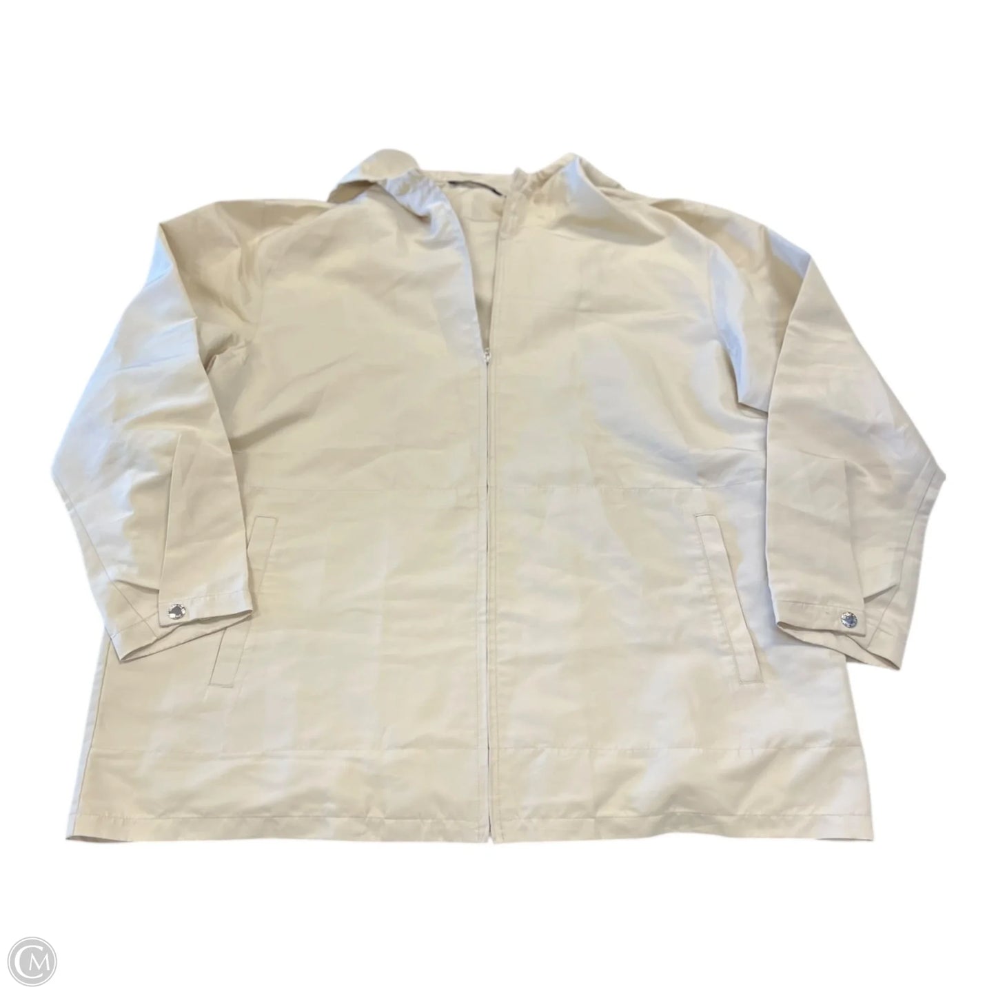 Jacket Windbreaker By Izod In Tan, Size: Xl