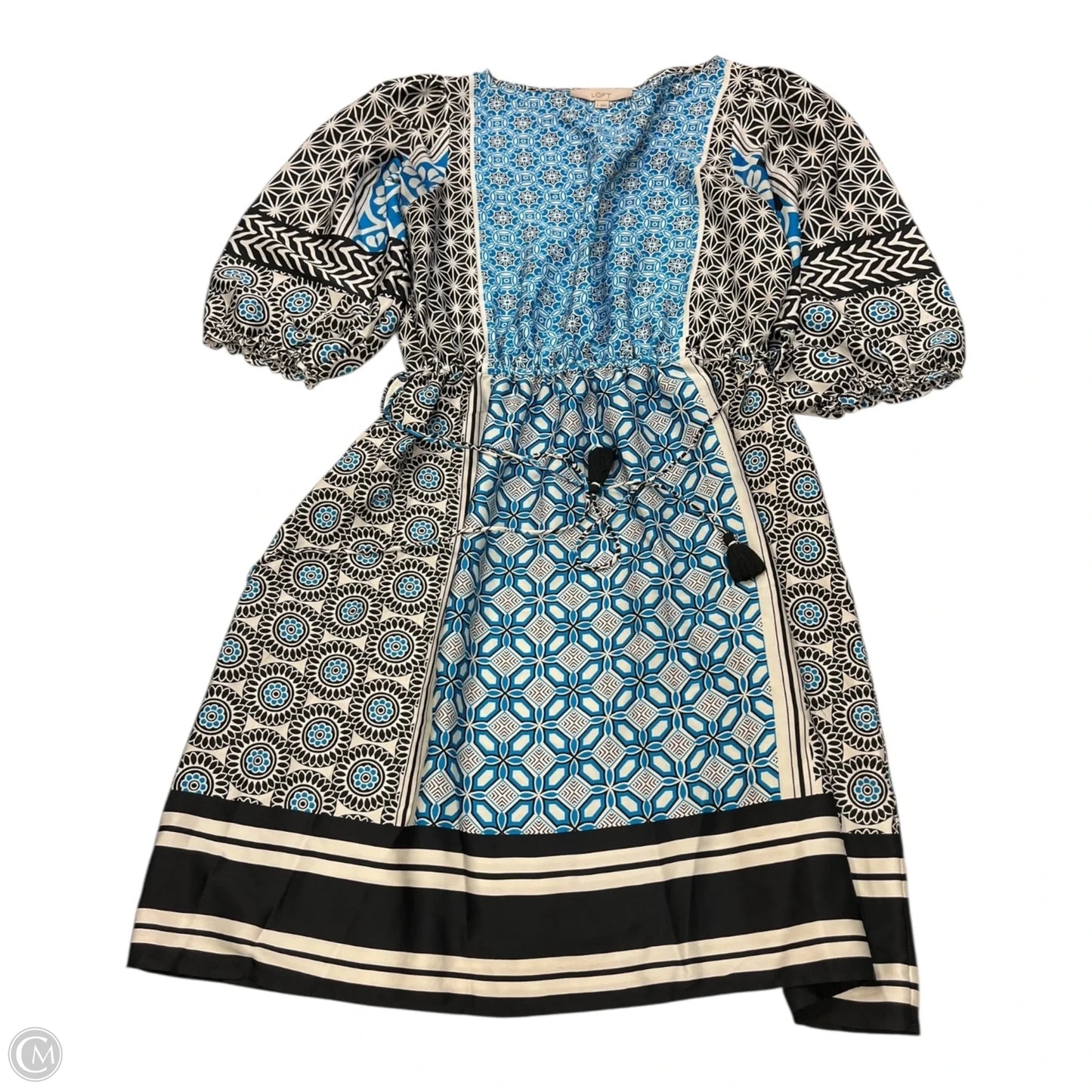 Dress Casual Short By Loft In Black & Blue, Size: S