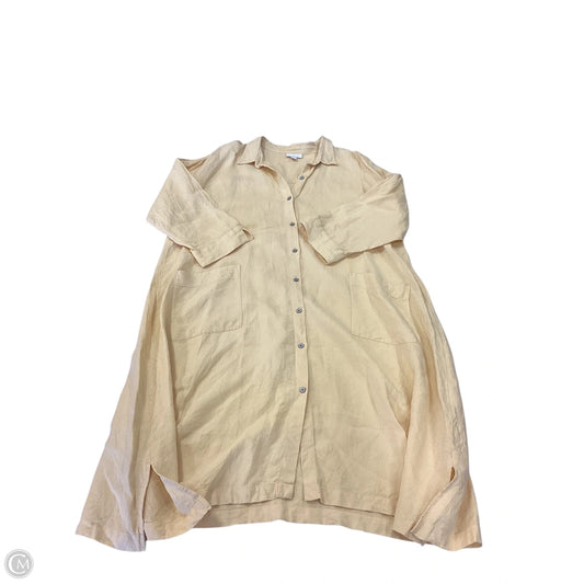 Dress Casual Midi By J. Jill In Yellow, Size: L