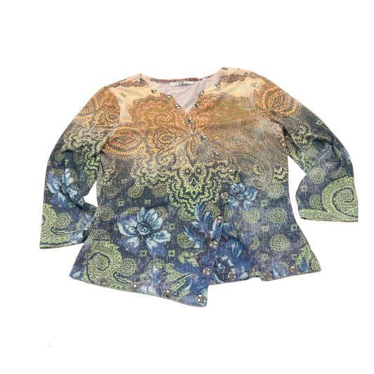 Top 3/4 Sleeve By Cmc In Multi-colored, Size: M