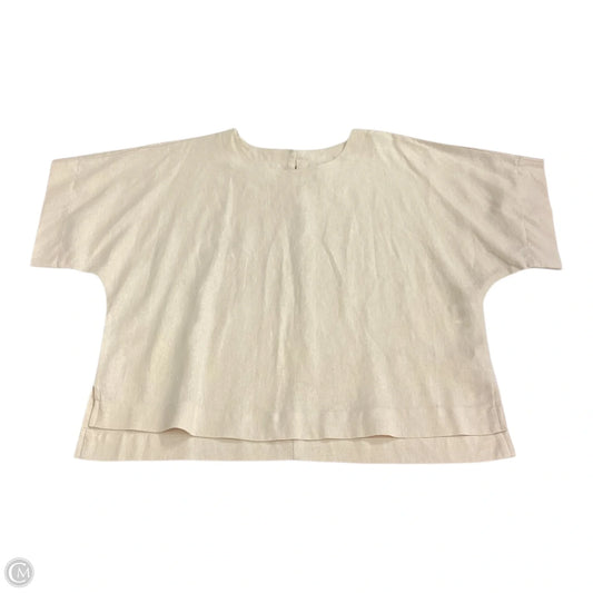 Top Short Sleeve By Anne Klein In Beige, Size: S