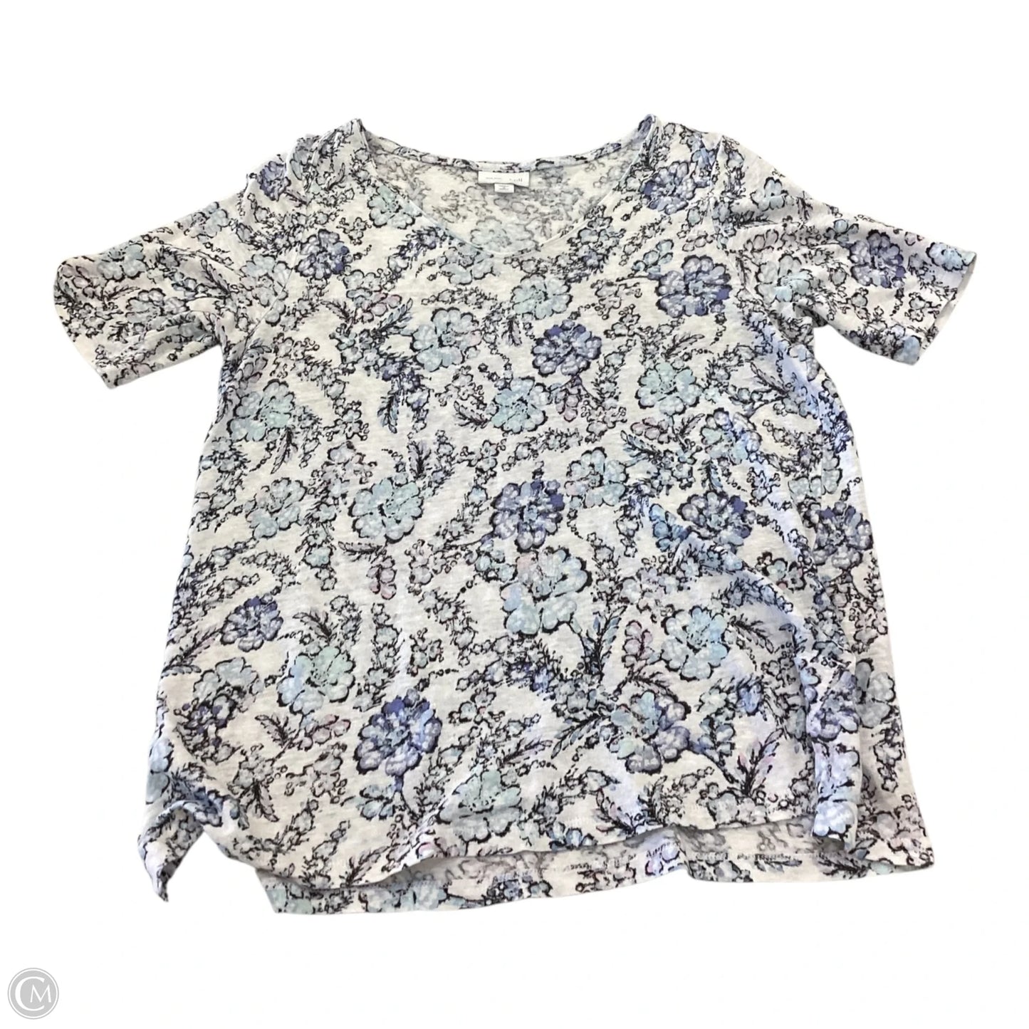 Top Short Sleeve By J. Jill In Floral Print, Size: M