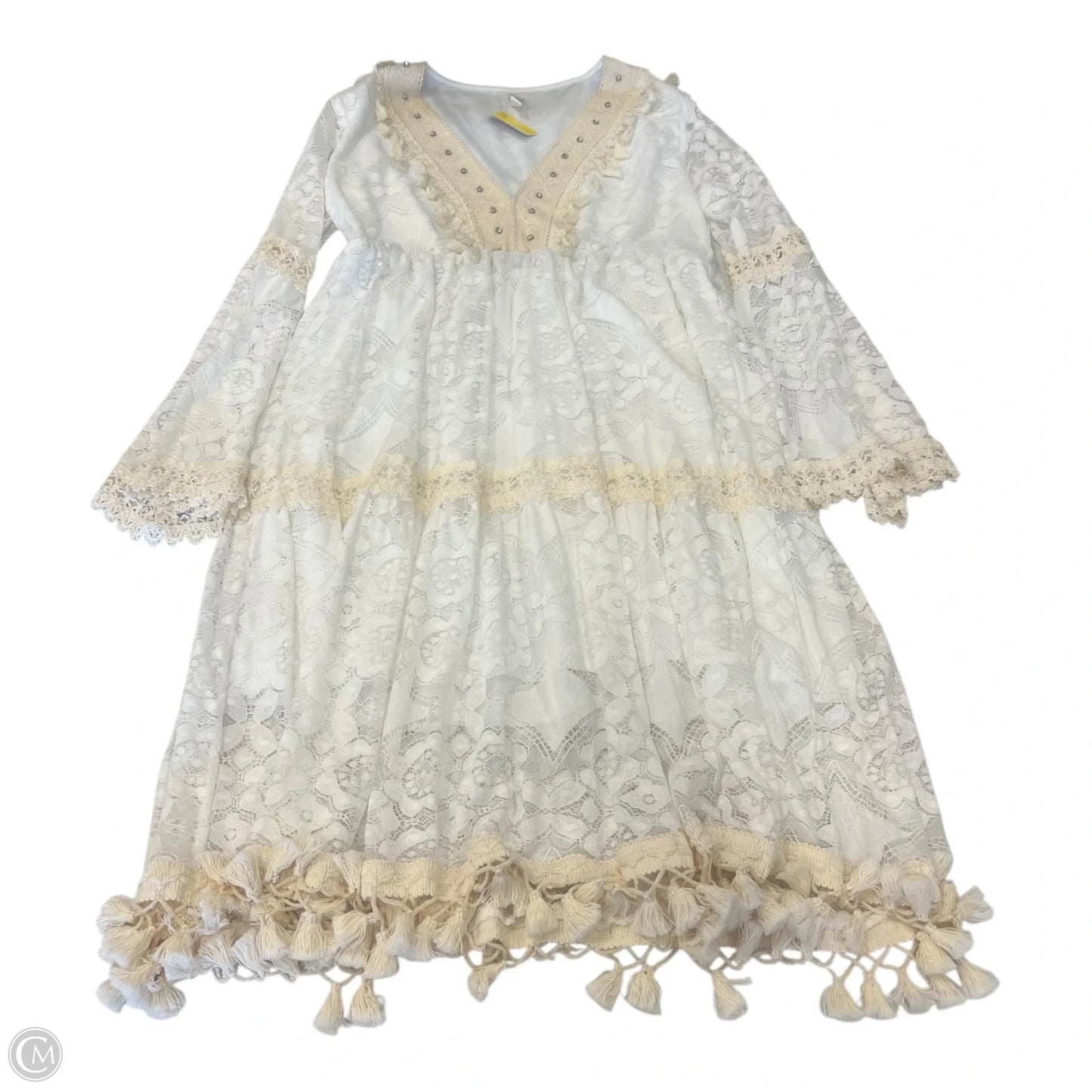 Dress Casual Short By Love In White, Size: M