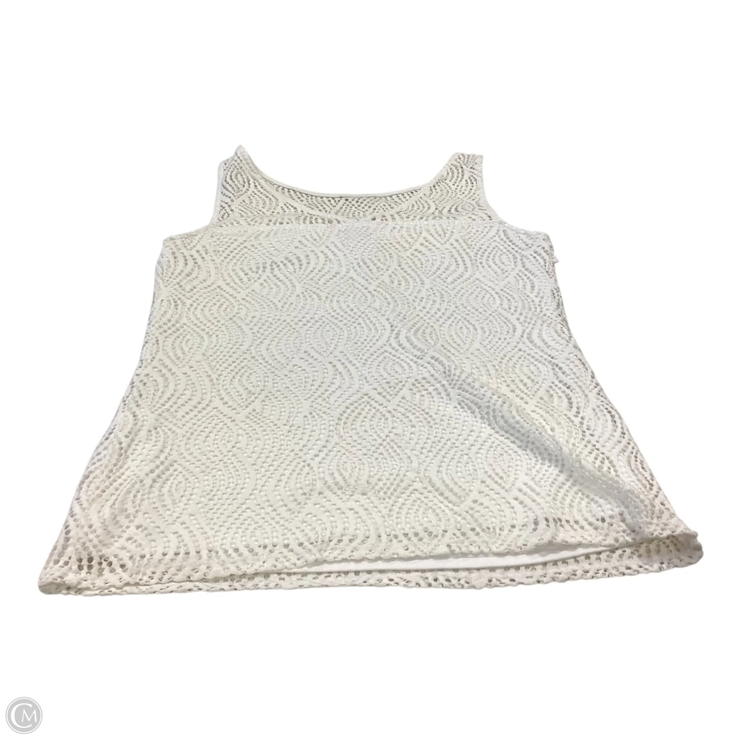 Top Sleeveless Designer By Lilly Pulitzer In White, Size: M