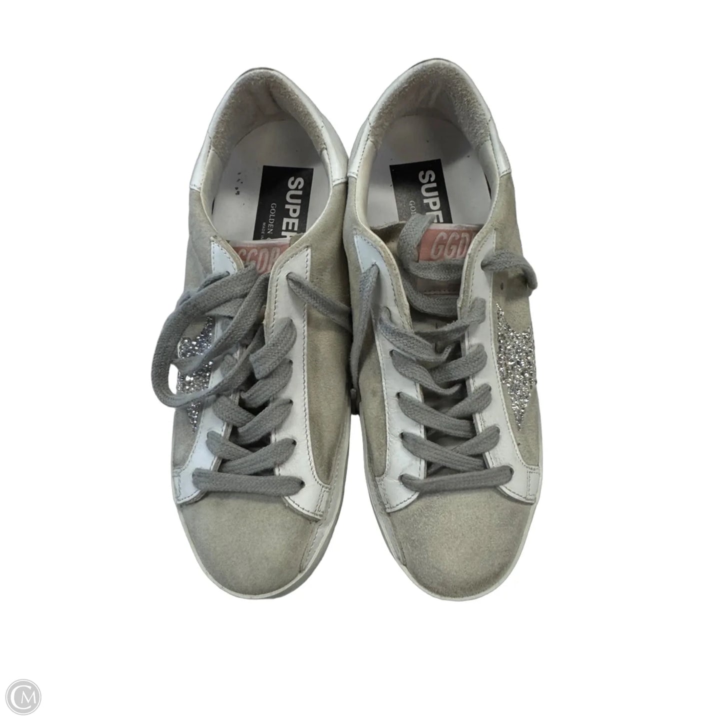 Shoes Luxury Designer By Golden Goose In Cream, Size: 5