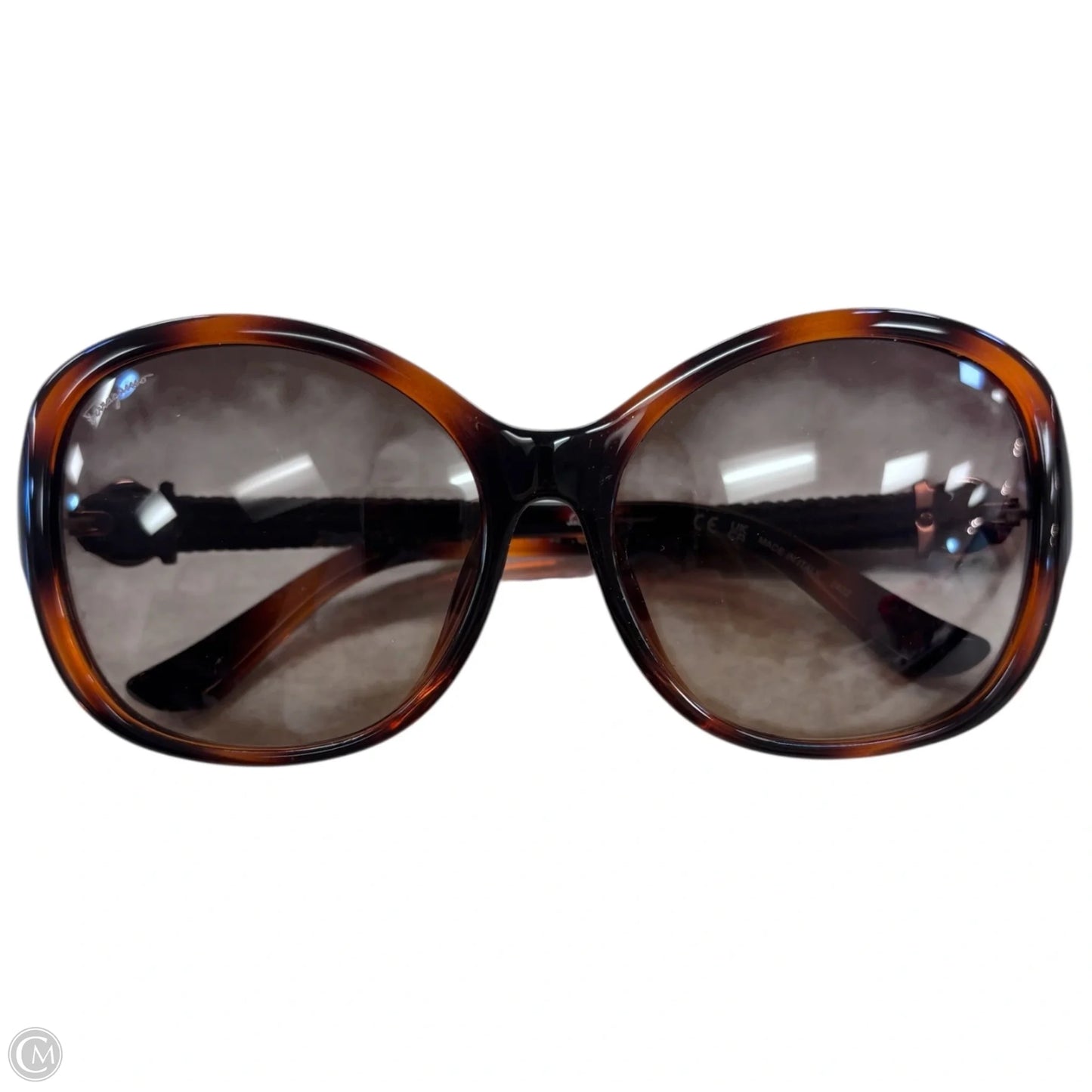 Sunglasses Luxury Designer By Ferragamo, Size: Medium