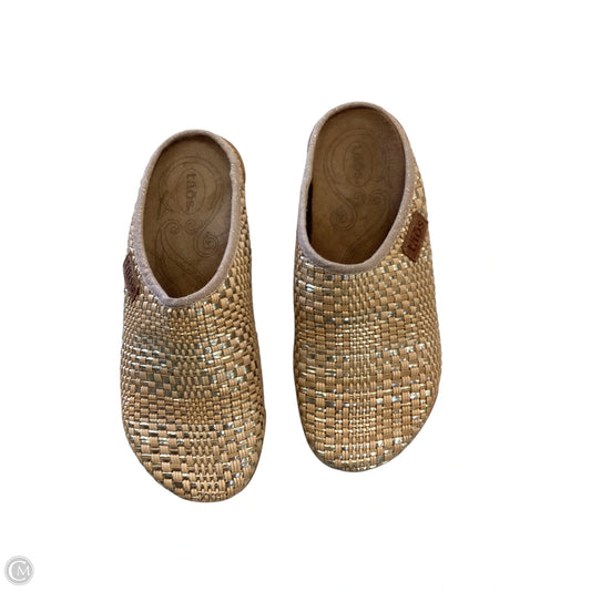 Shoes Heels Wedge By Taos In Tan, Size: 7.5