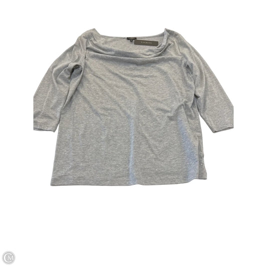 Top 3/4 Sleeve By Talbots In Grey, Size: Xl petite