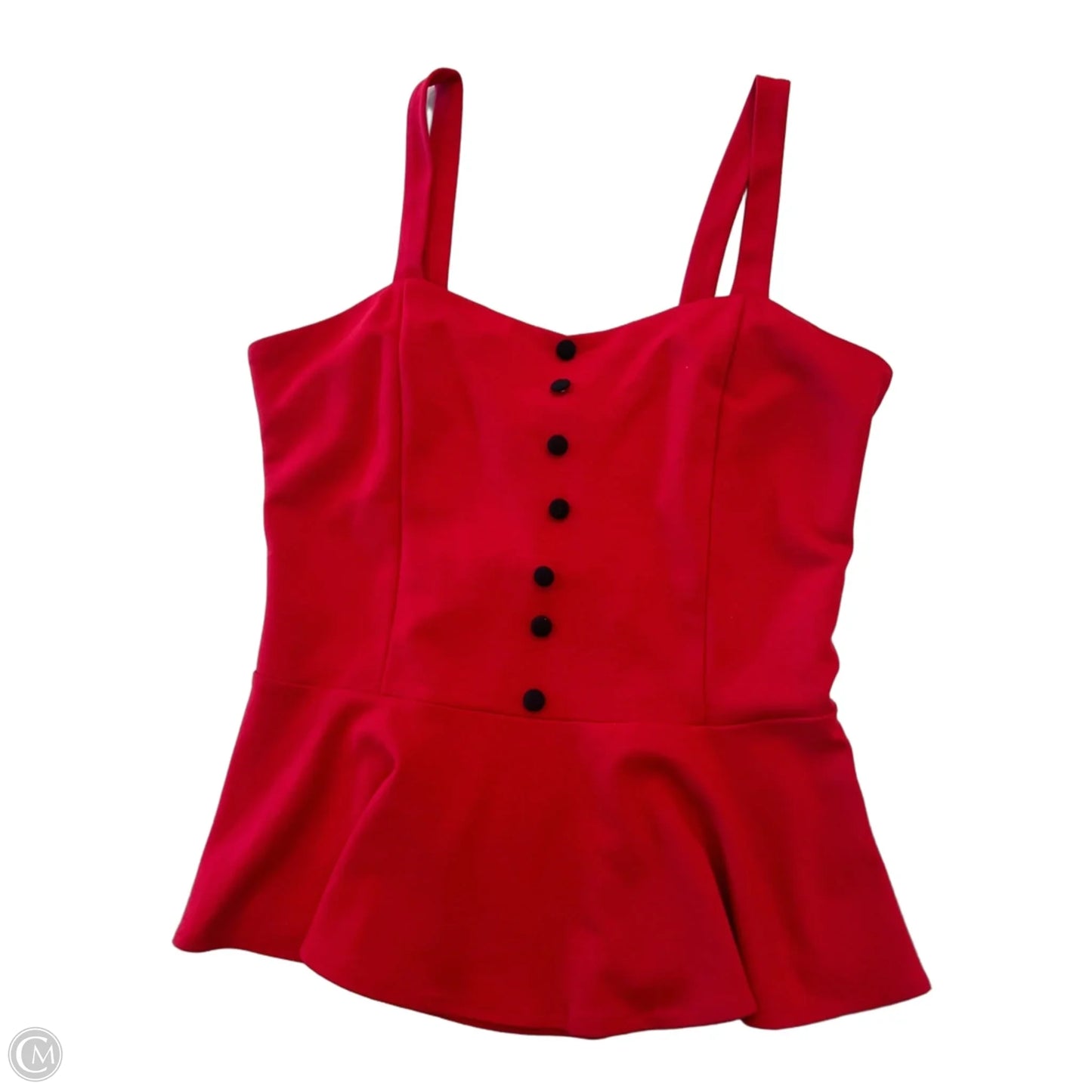 Blouse Sleeveless By Clothes Mentor In Red, Size: L