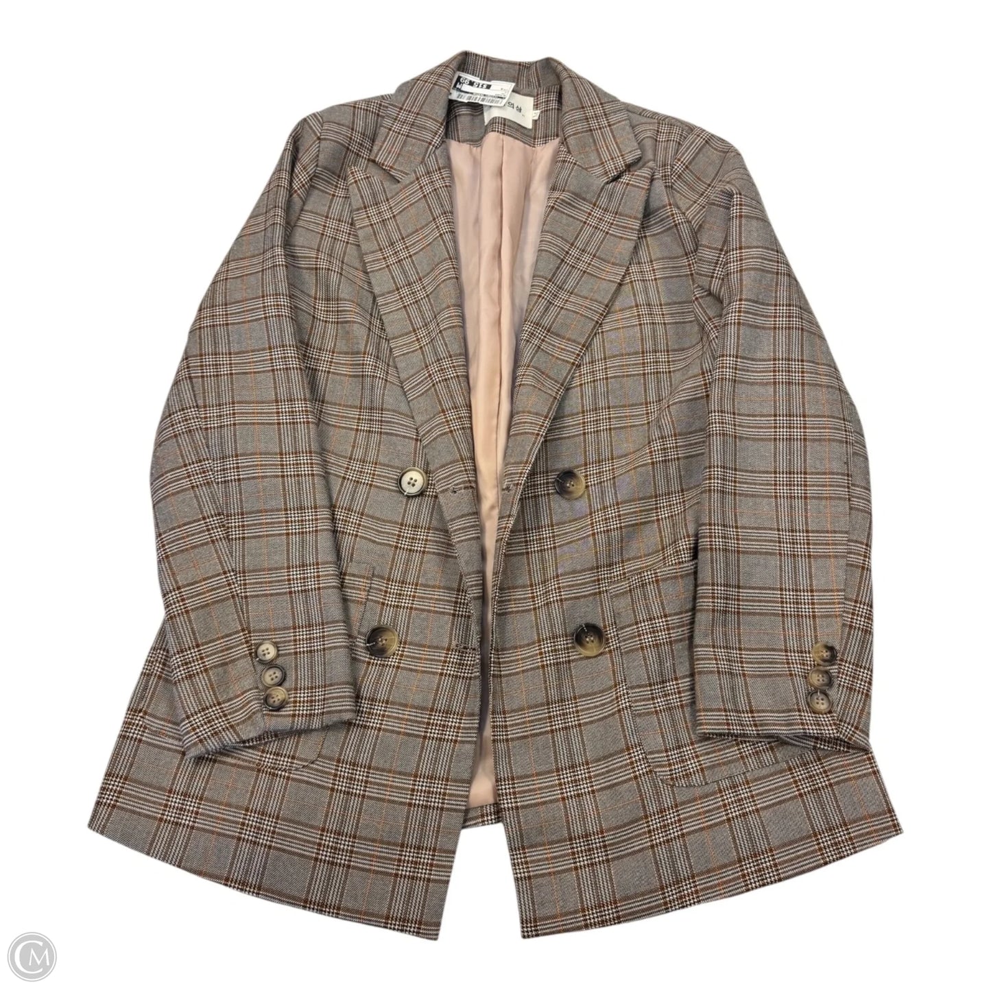 Blazer By Clothes Mentor In Tan, Size: M