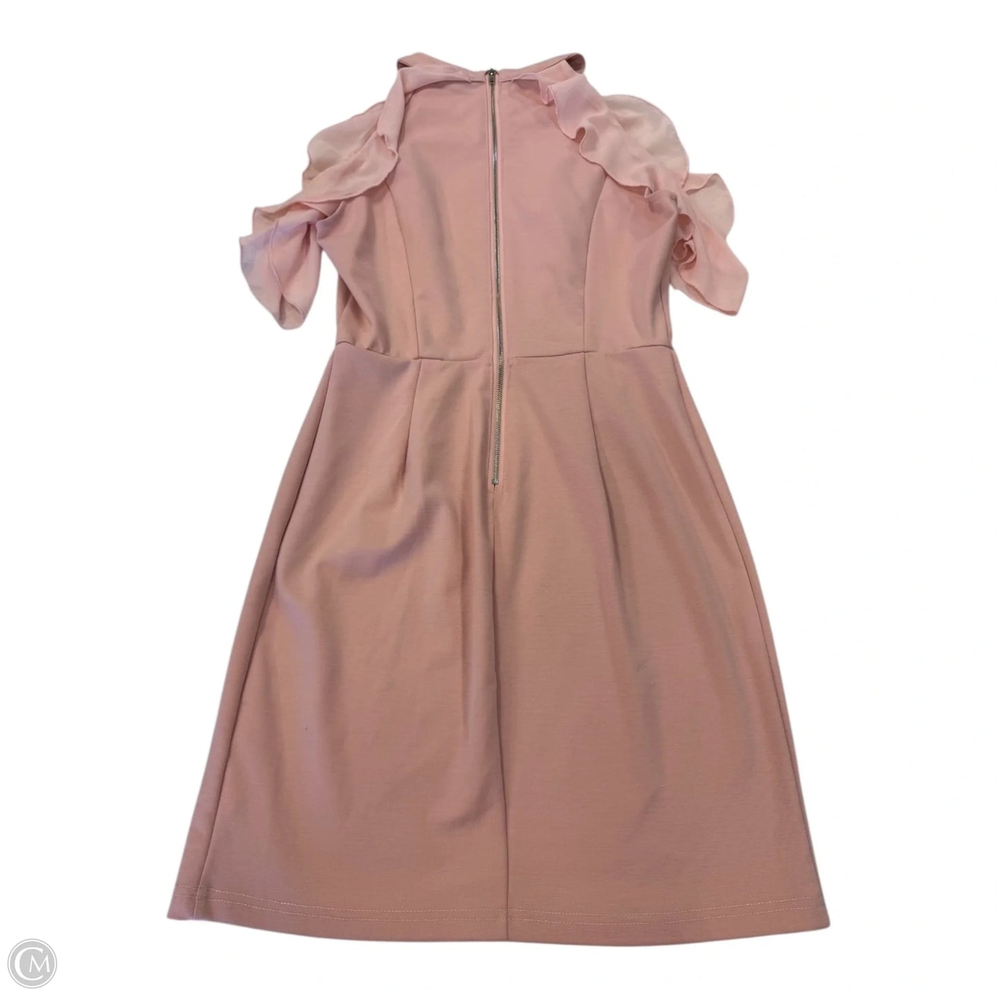 Dress Casual Midi By Justfab In Pink, Size: M