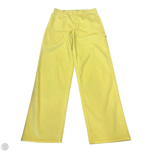 Pants Cropped By Tibi In Yellow, Size: 10