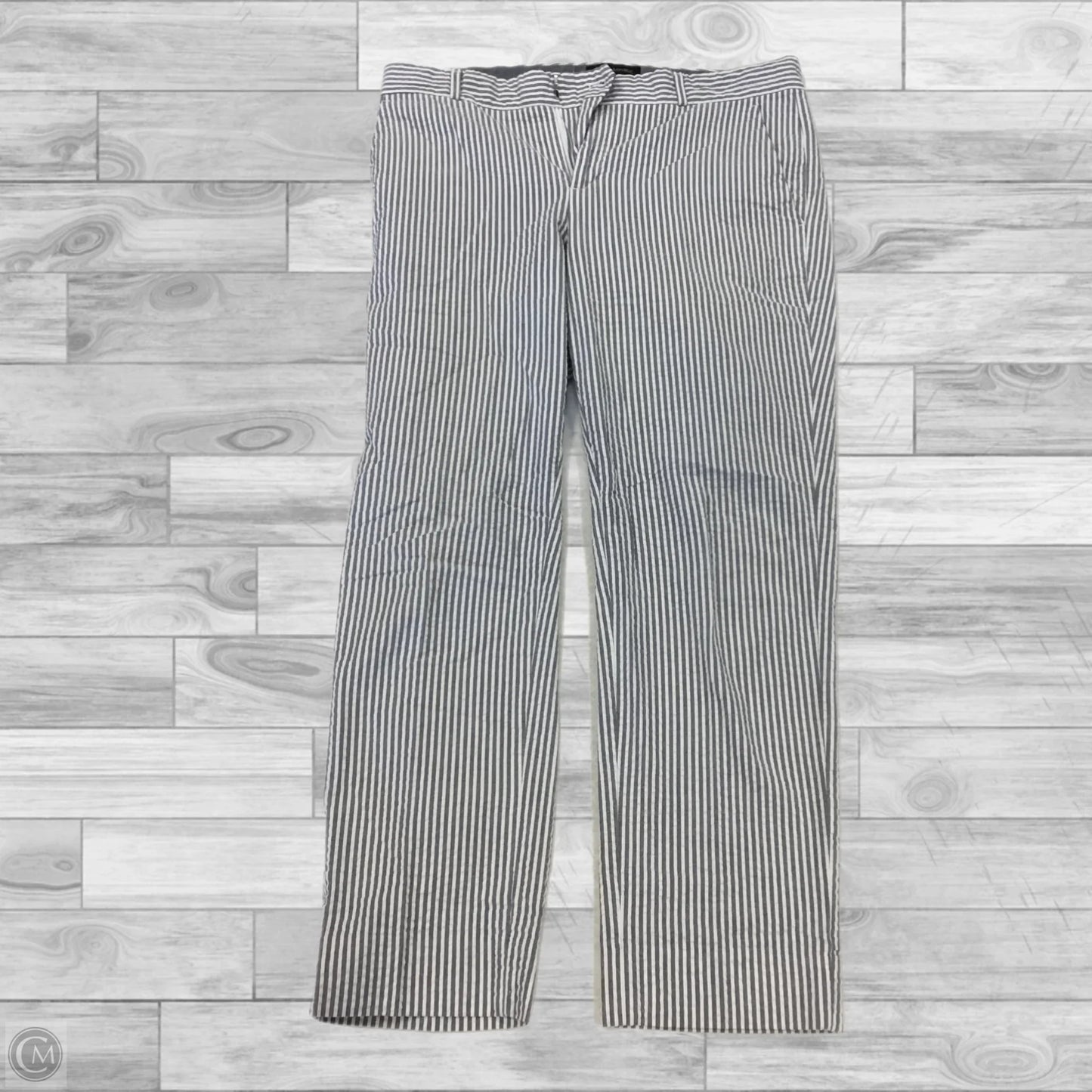 Pants Cropped By Banana Republic In Striped Pattern, Size: 6