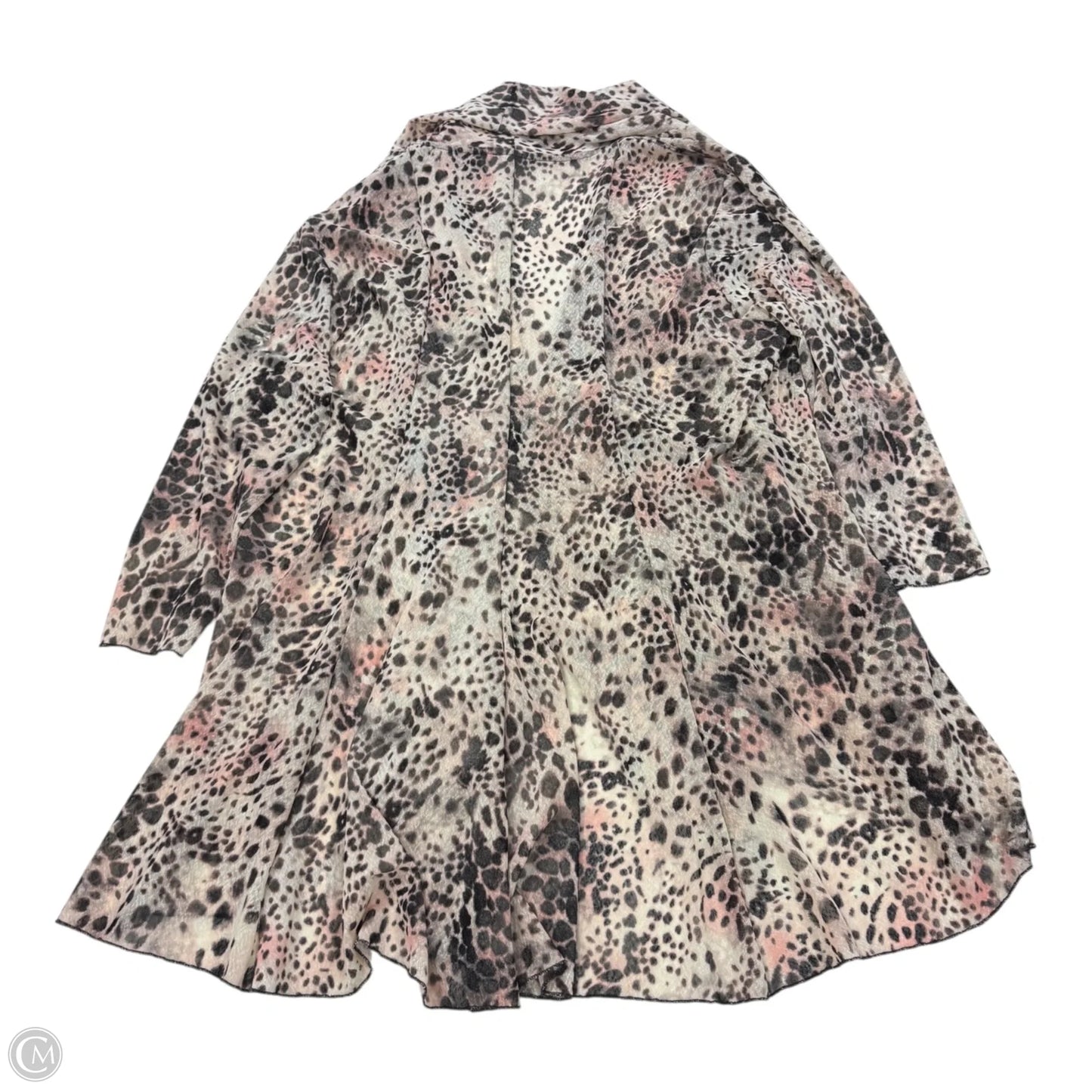 Cardigan By Multiples In Animal Print, Size: Xl