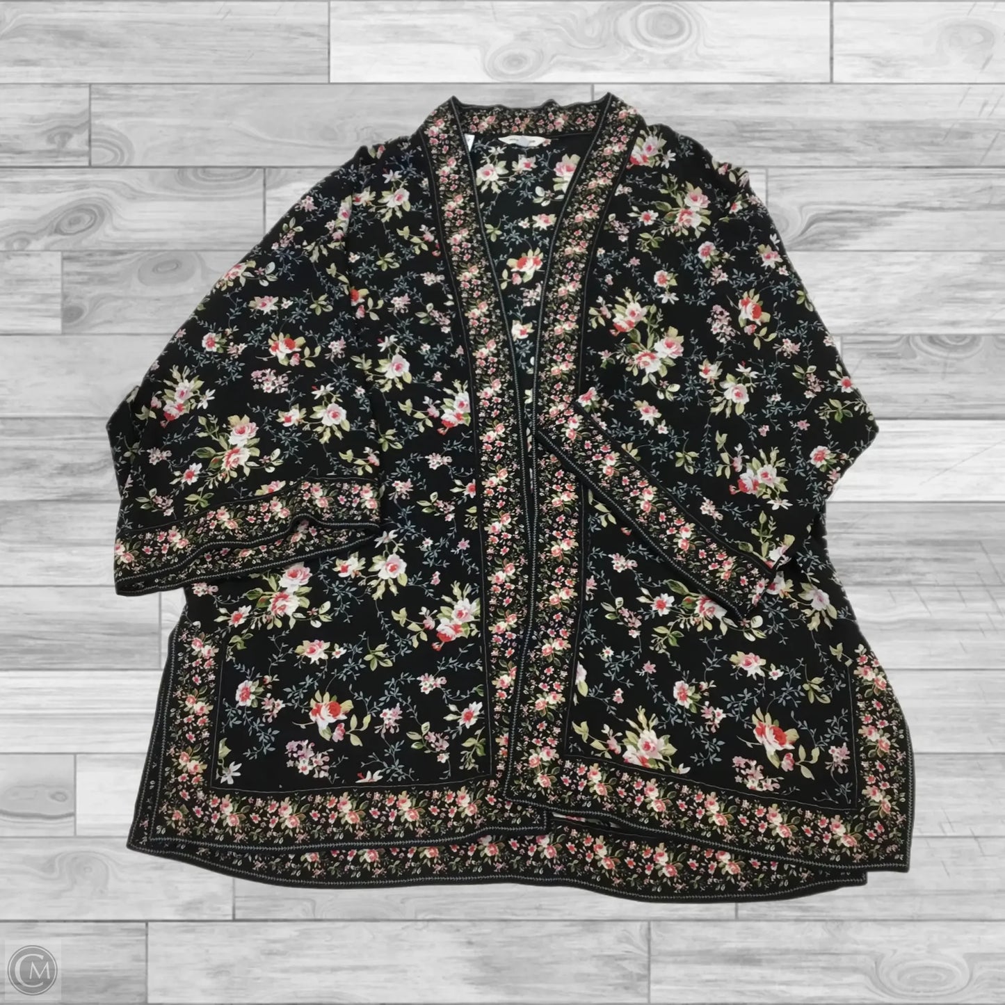 Cardigan By Max Studio In Floral Print, Size: S