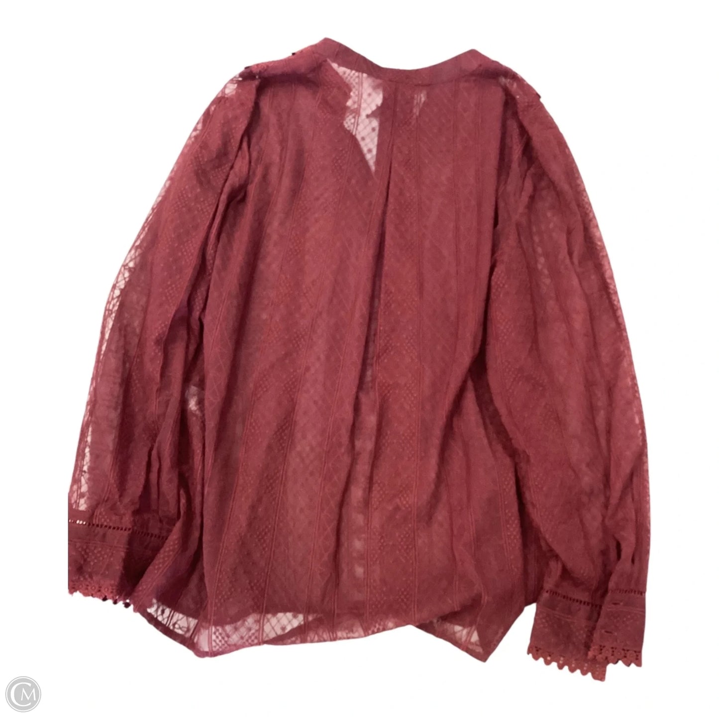 Top Long Sleeve By Chicos In Purple, Size: L
