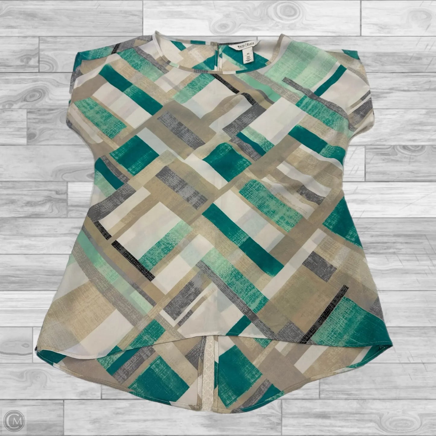 Top Short Sleeve By White House Black Market In Green, Size: Xs