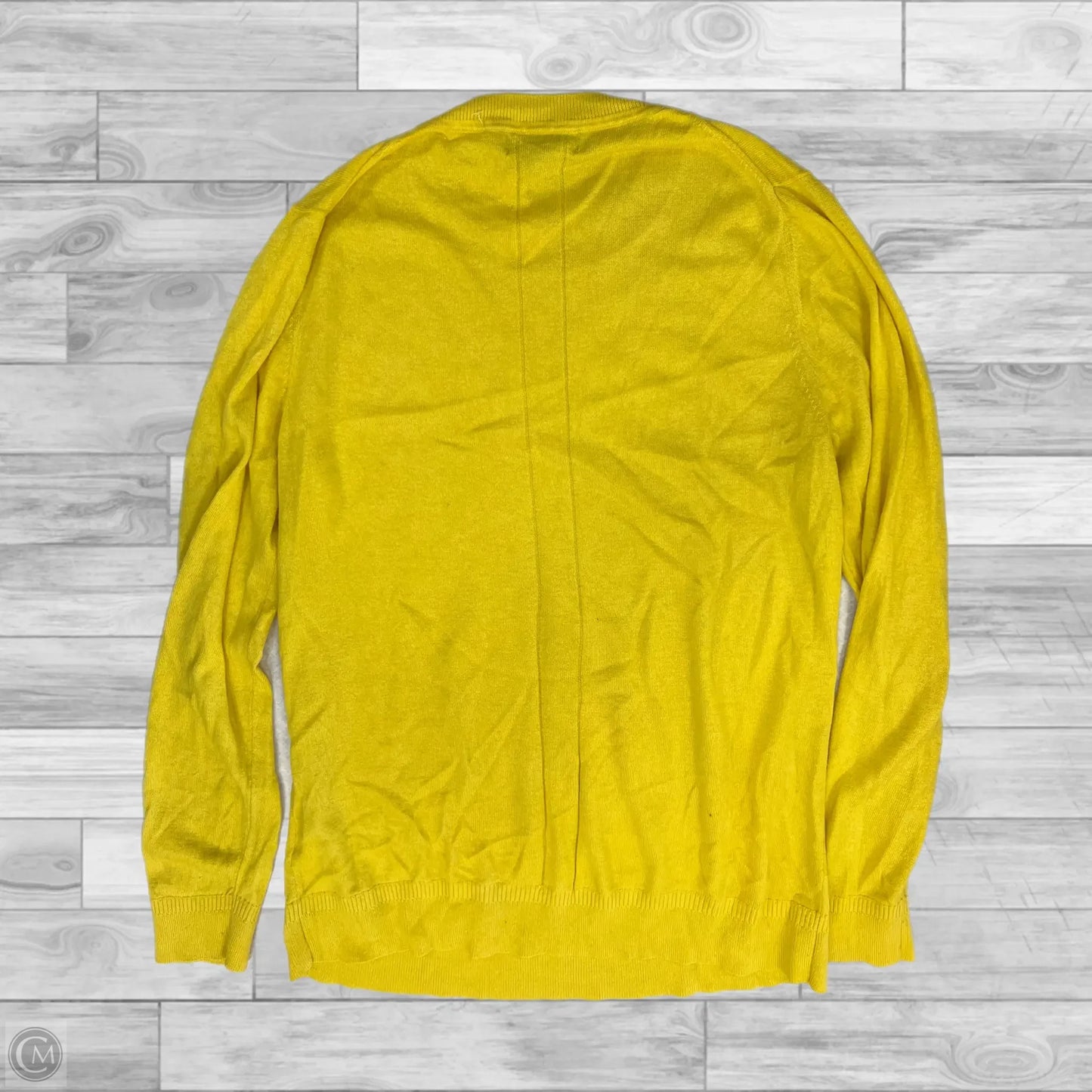 Top Long Sleeve By Banana Republic In Yellow, Size: M