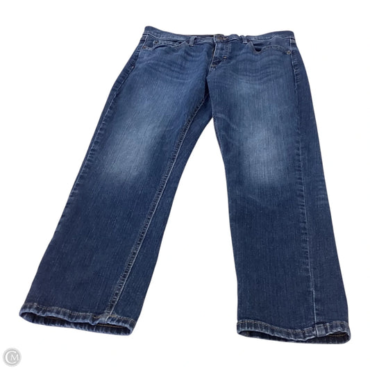 Jeans Cropped By Banana Republic In Blue, Size: 8