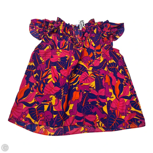 Top Sleeveless By Rose And Olive In Floral Print, Size: M