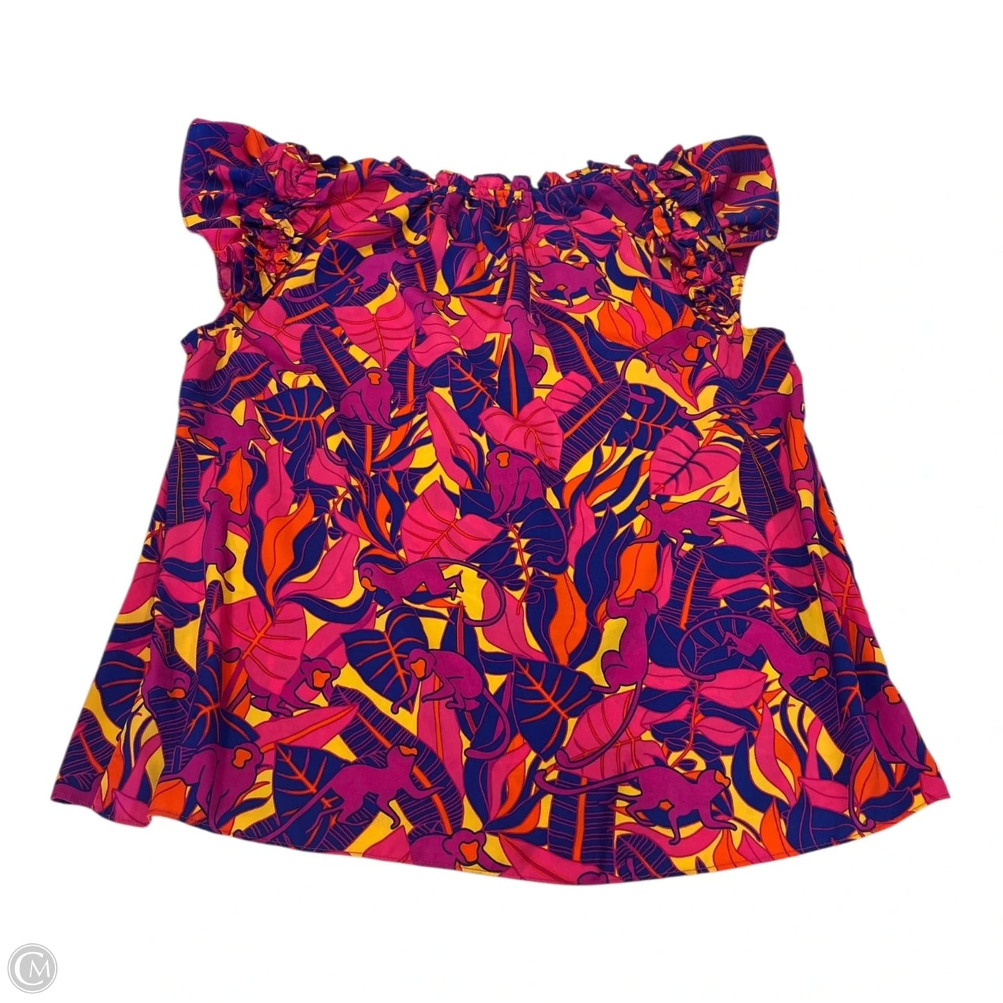 Top Sleeveless By Rose And Olive In Floral Print, Size: M
