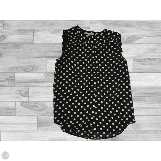 Top Sleeveless By Daniel Rainn In Polkadot Pattern, Size: S