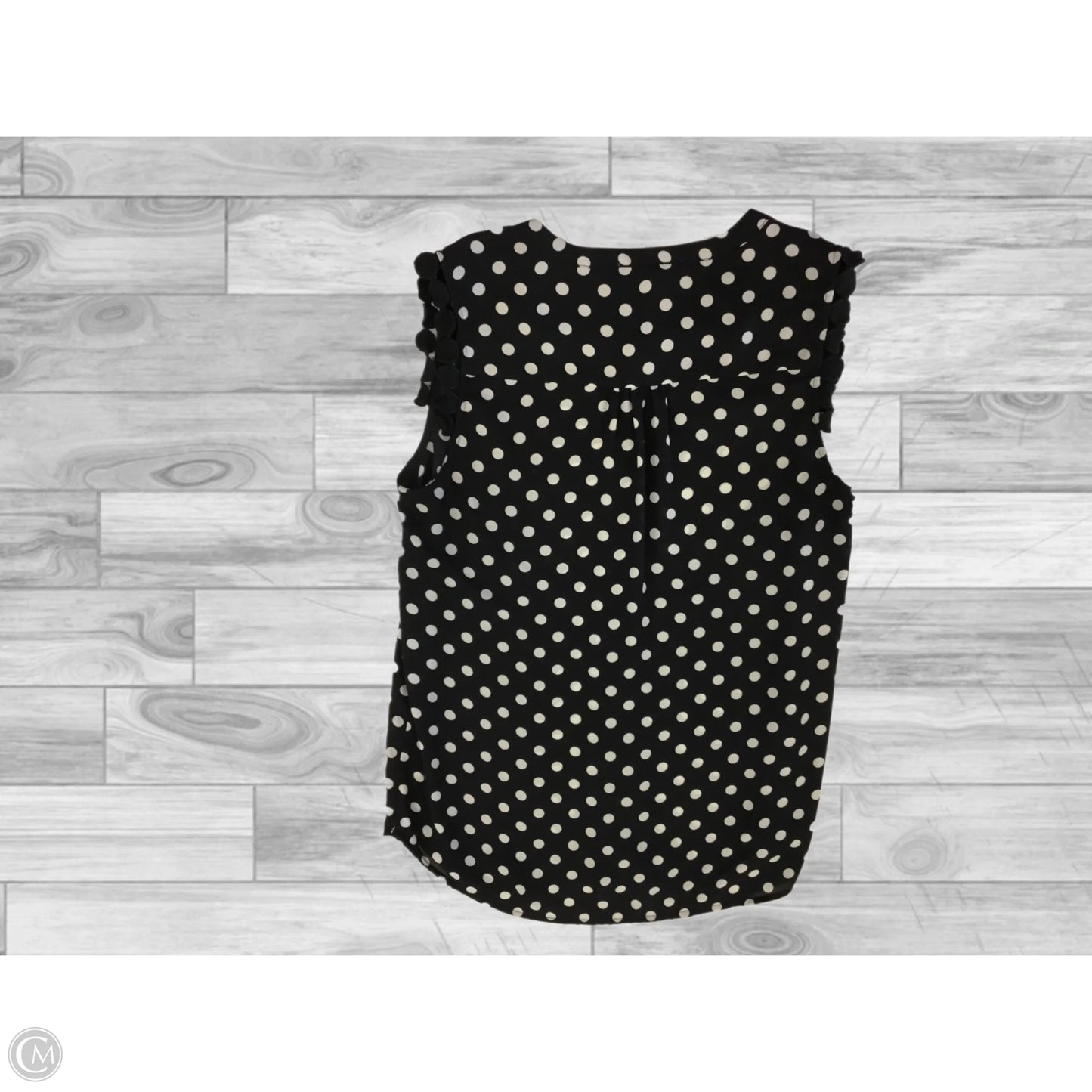 Top Sleeveless By Daniel Rainn In Polkadot Pattern, Size: S