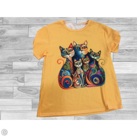Top Short Sleeve By Clothes Mentor In Orange, Size: M