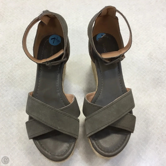 Sandals Heels Block By Marc Fisher In Grey, Size: 7.5