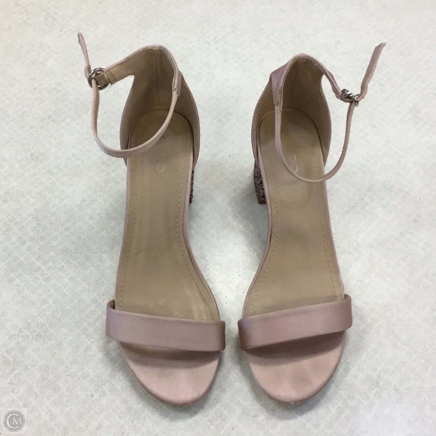 Sandals Heels Block By Aldo In Pink, Size: 7