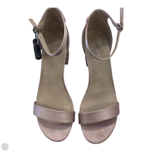 Sandals Heels Block By Aldo In Pink, Size: 7